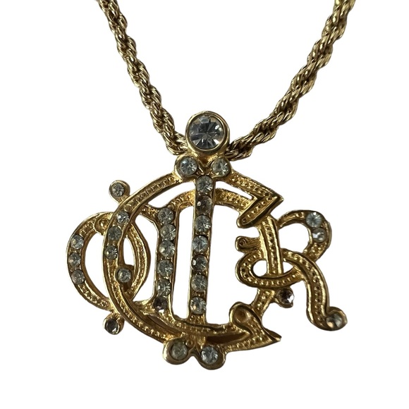 Christian Dior Logo Necklace - Vintage - Picture 3 of 6